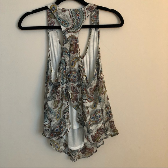 Paisley breezy layered tank top- size small - Picture 2 of 6